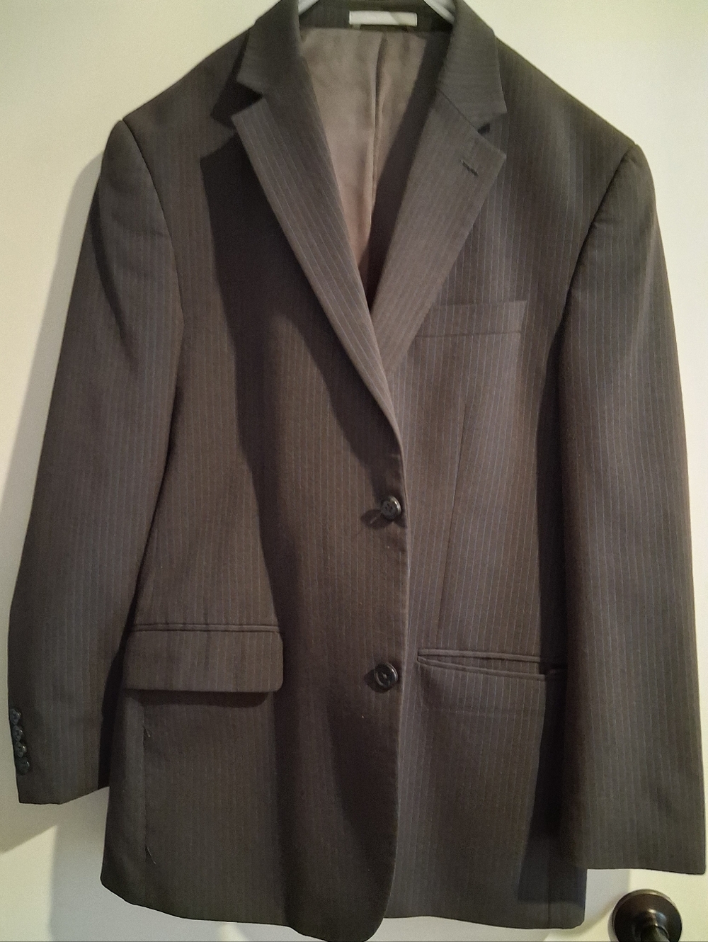 Michael Kors Men's Grey Pinstripe Blazer